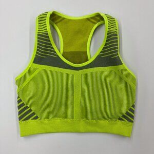 Seamless Colorblock Sports Bra | Neon Yellow | Size S
